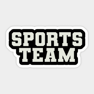 Sports Team Word Sticker